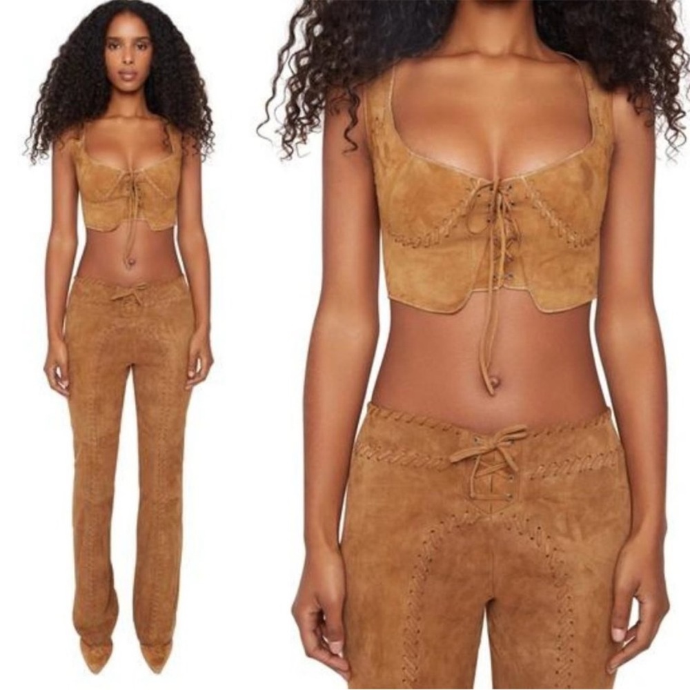 Guizio 100% Lamb Suede Matching Set